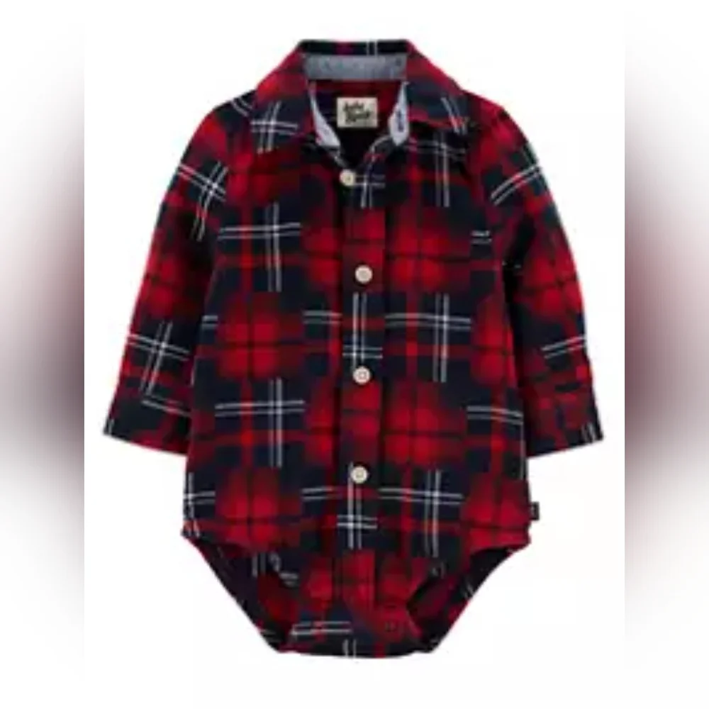 NWT Baby oshkosh Bgosh Pants Suspender Overalls & Onesie Size 9 months - Picture 4 of 4